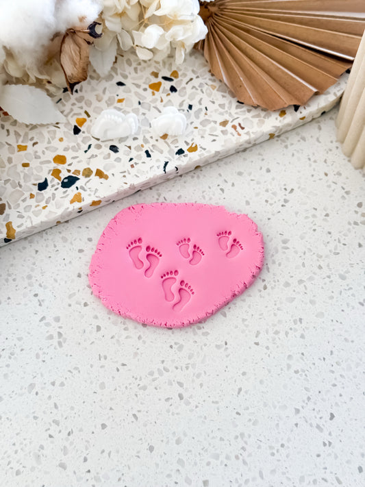Mini Baby Feet Set Stamps - Perfect for Fondant & Sugar Cookies