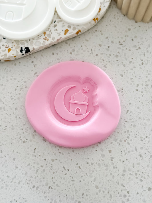 Mini Crescent Mosque Stamp & Cutter - Perfect for Fondant & Sugar Cookies
