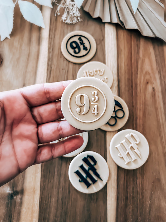Mini Platform Number - Cookie Stamp - Fondant & Sugar Cookies