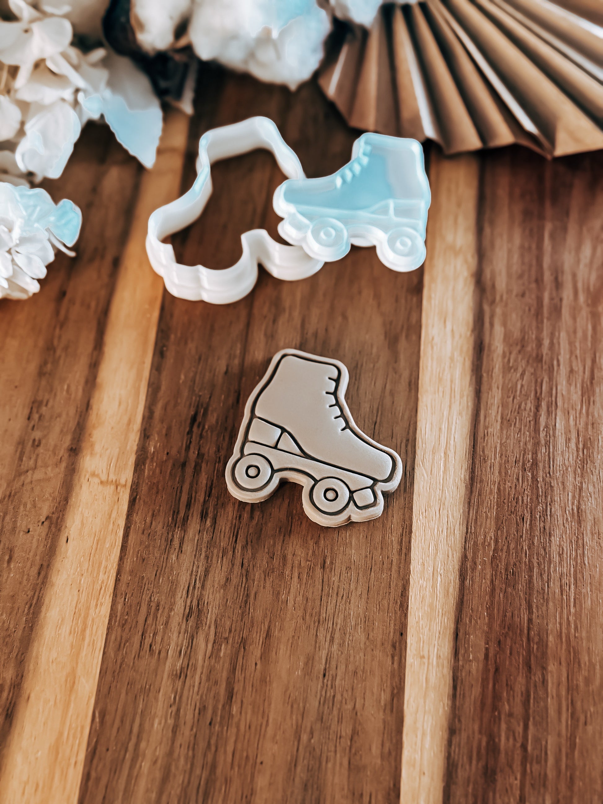 Mini Roller Skate - Stamp and Cutter - Perfect for Fondant & Sugar Cookies
