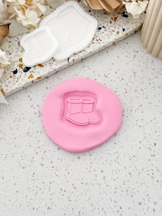 Mini Ugg Boots Stamp & Cutter - Perfect for Fondant & Sugar Cookies