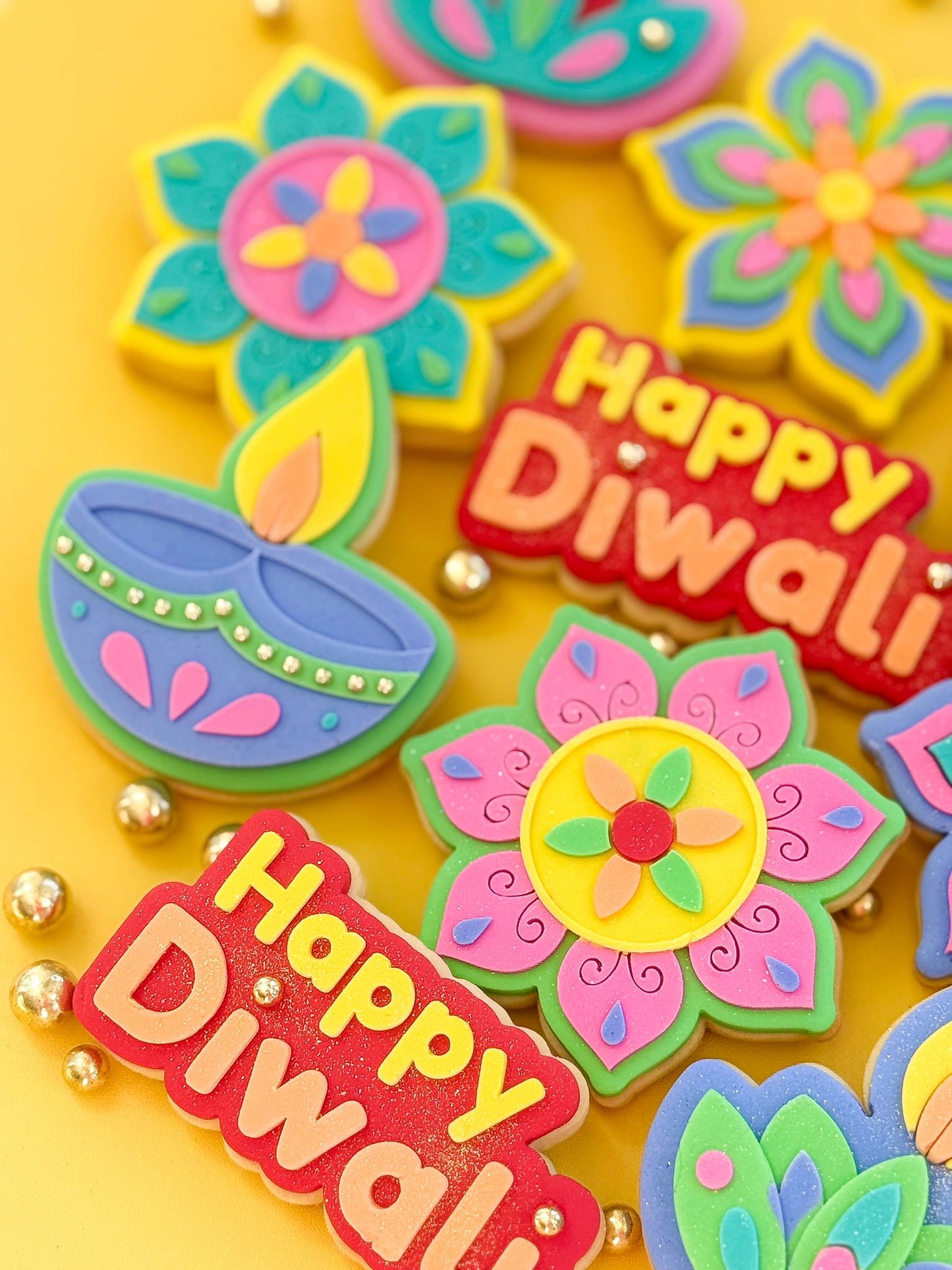 Lotus Bloom Diya - Cookie Stamp and Cutter