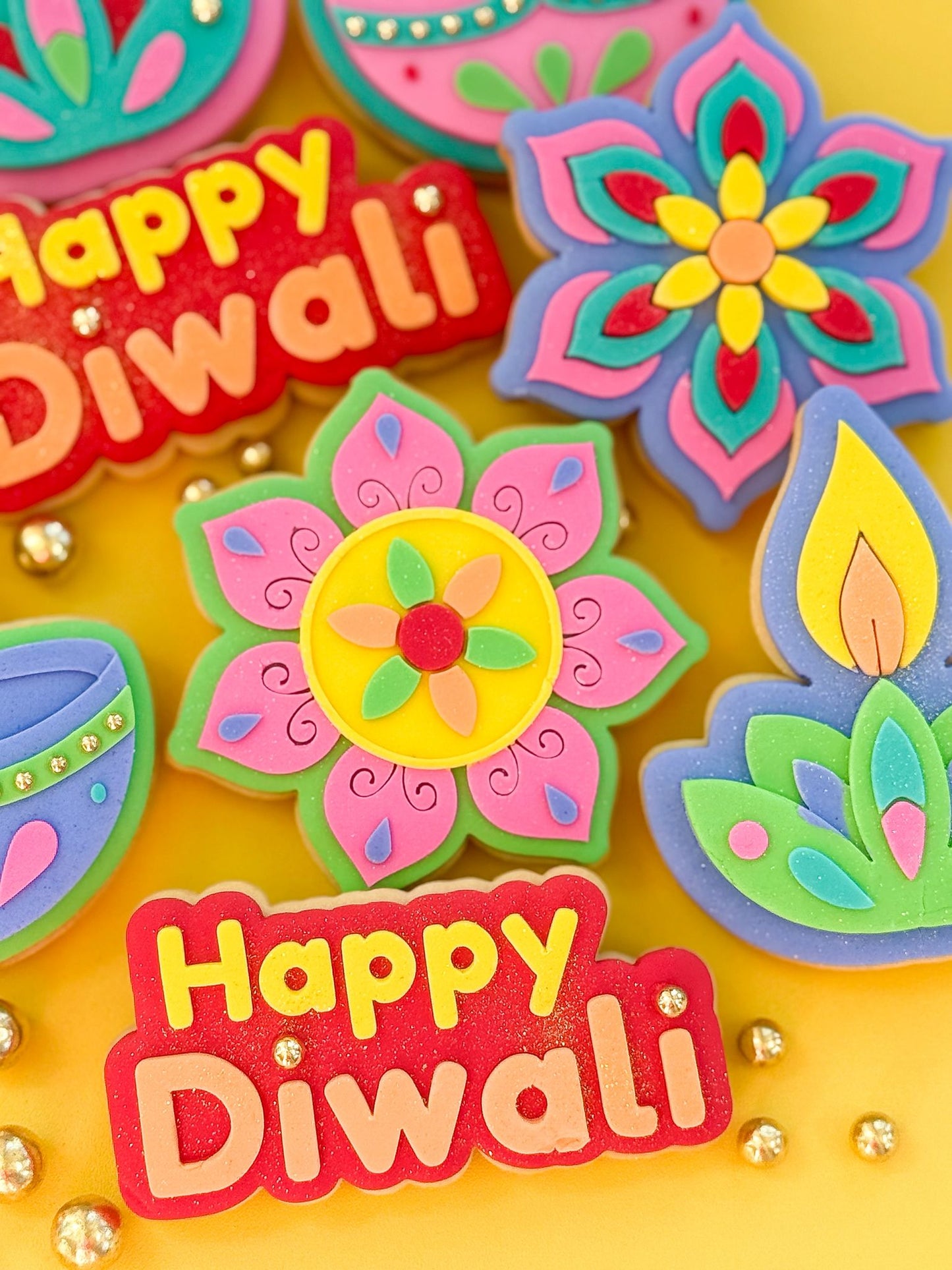 Lotus Bloom Diya - Cookie Stamp and Cutter