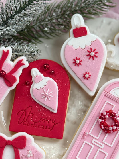 Mini Point Bauble (Stars) - Cookie Stamp and Cutter