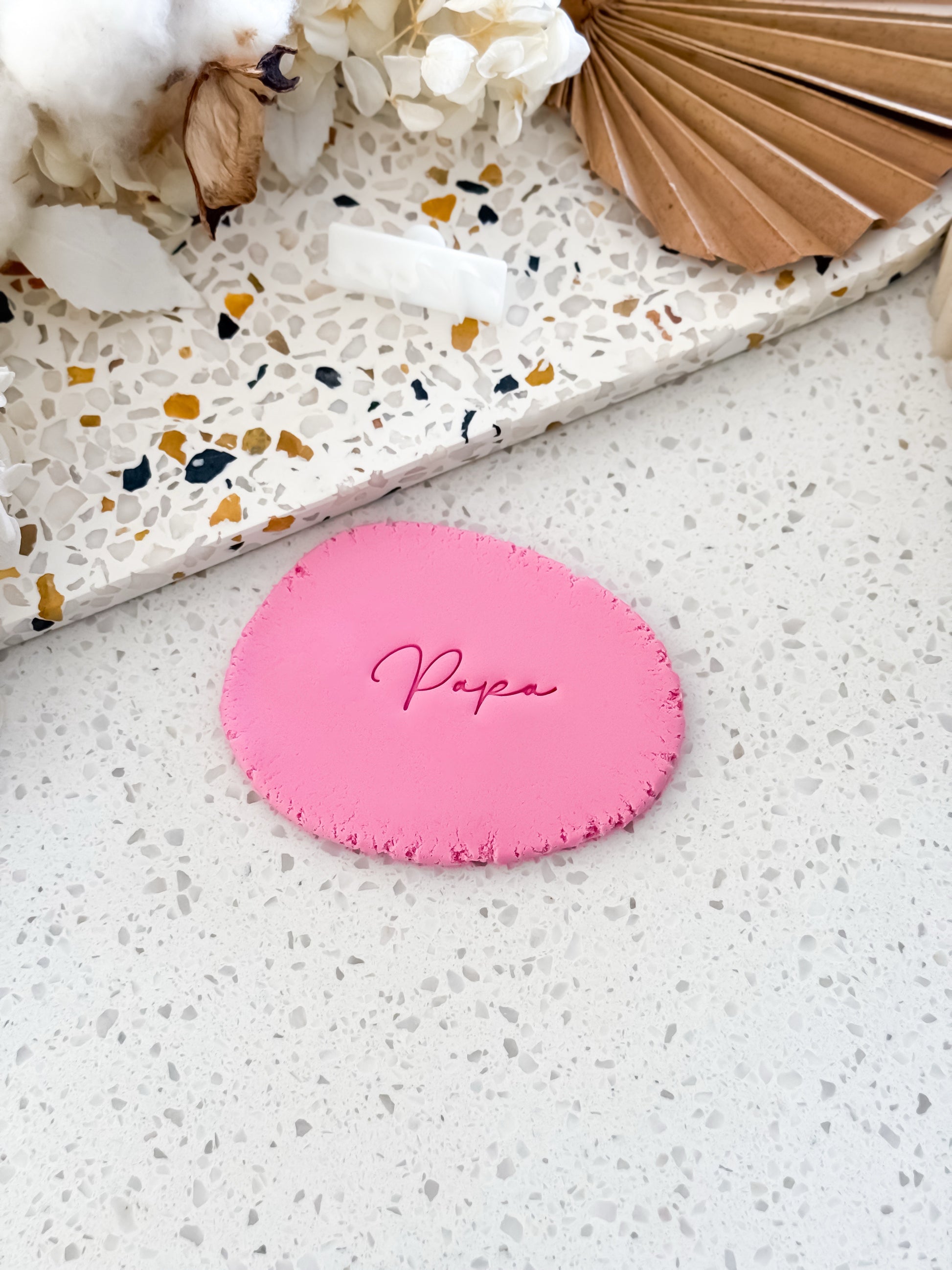 Papa Cookie Stamp - Perfect for Fondant, Sugar Cookies & Baking