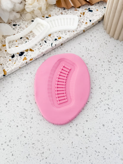 Railway Track Stamp & Cutter - Perfect for Fondant & Sugar Cookies
