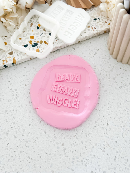 Ready Steady Wiggle (Wiggle Theme) Stamp & Cutter - Perfect for Fondant & Sugar Cookies