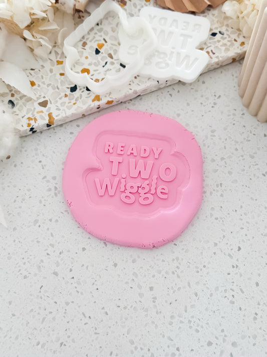 Ready Two Wiggle (Wiggle Theme) Stamp & Cutter - Perfect for Fondant & Sugar Cookies