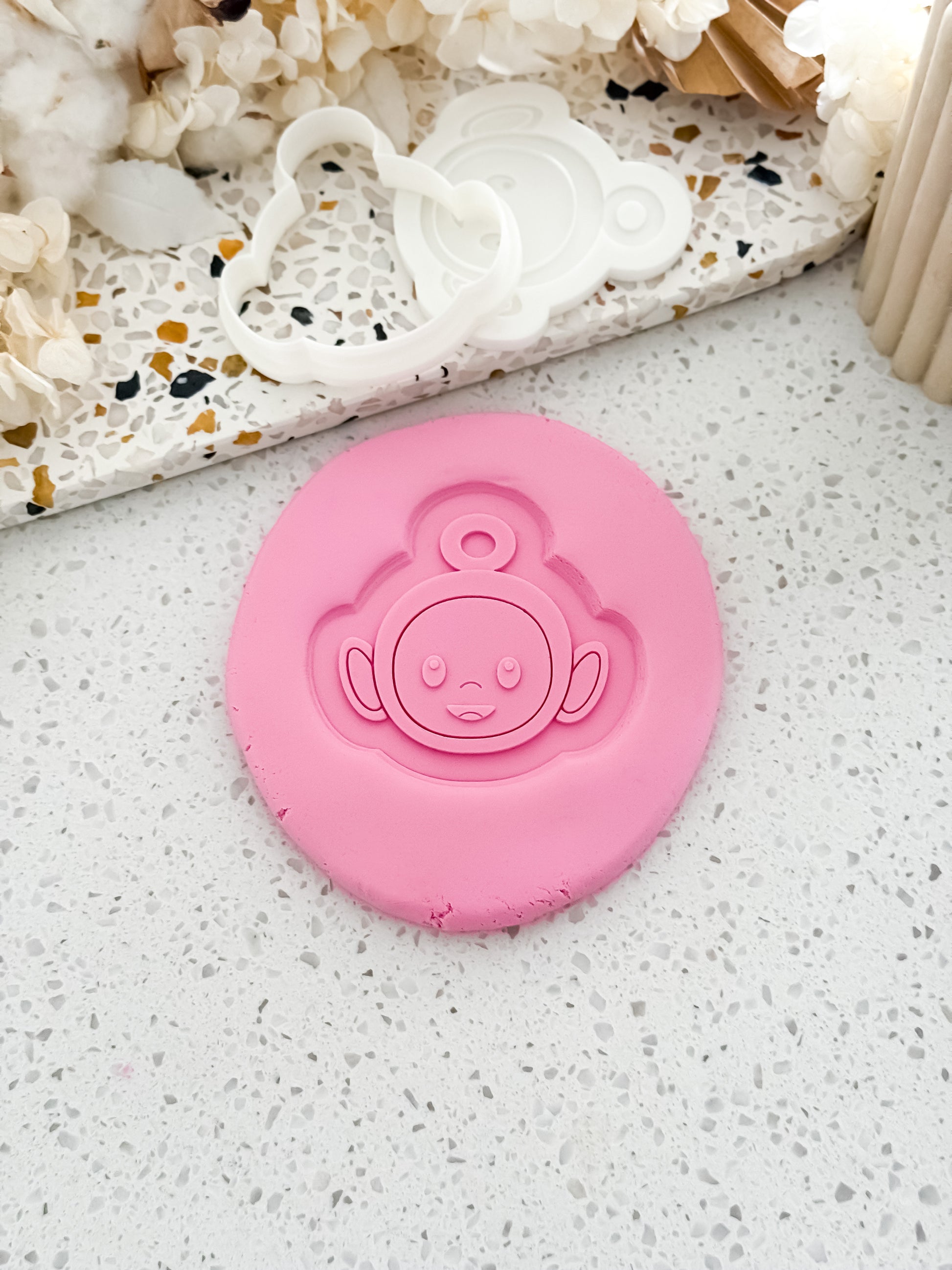 Red Tummy Friend Stamp & Cutter - Perfect for Fondant & Sugar Cookies