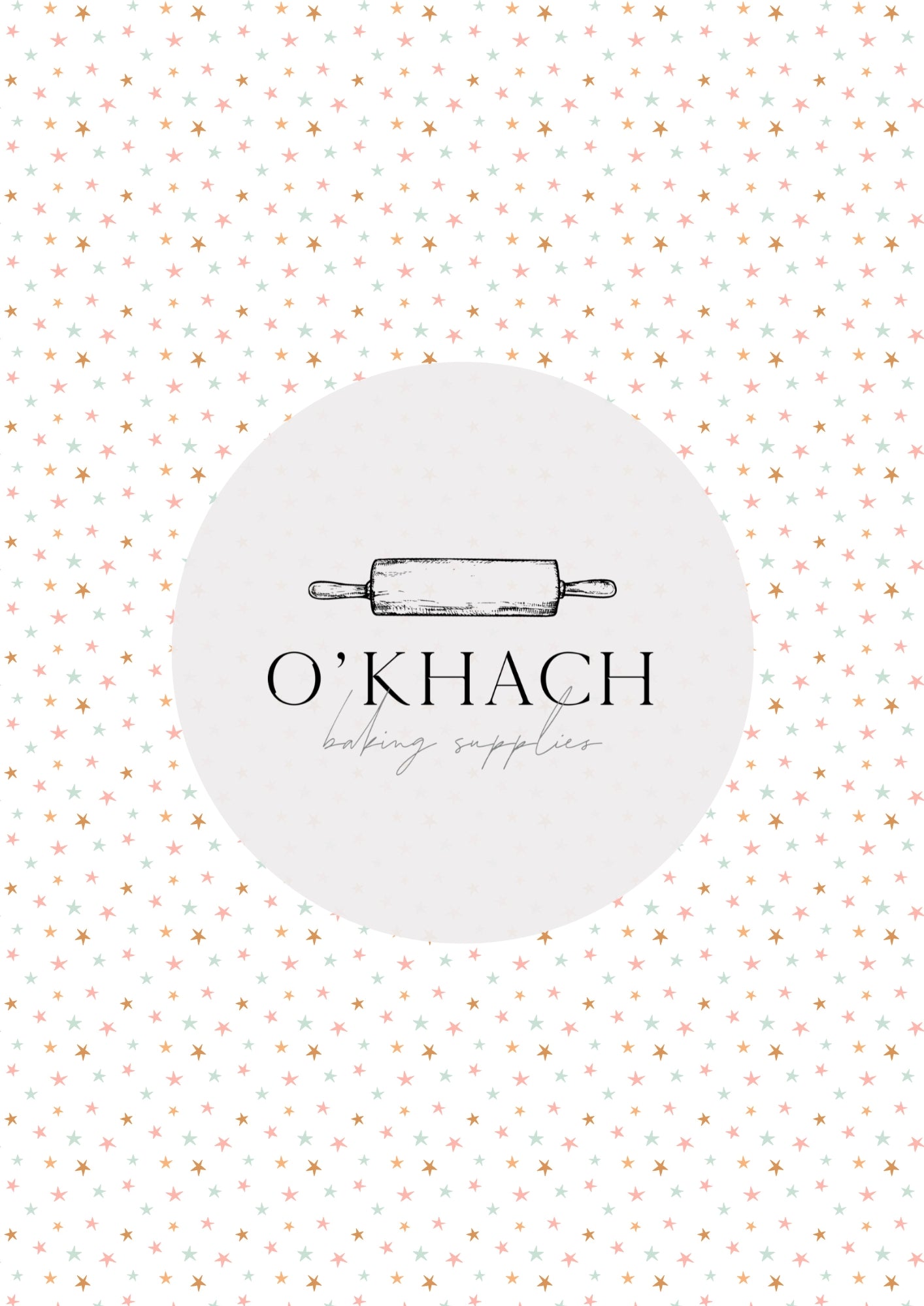 Retro Happy Pattern No.11 - Edible Image - O'Khach Baking Supplies