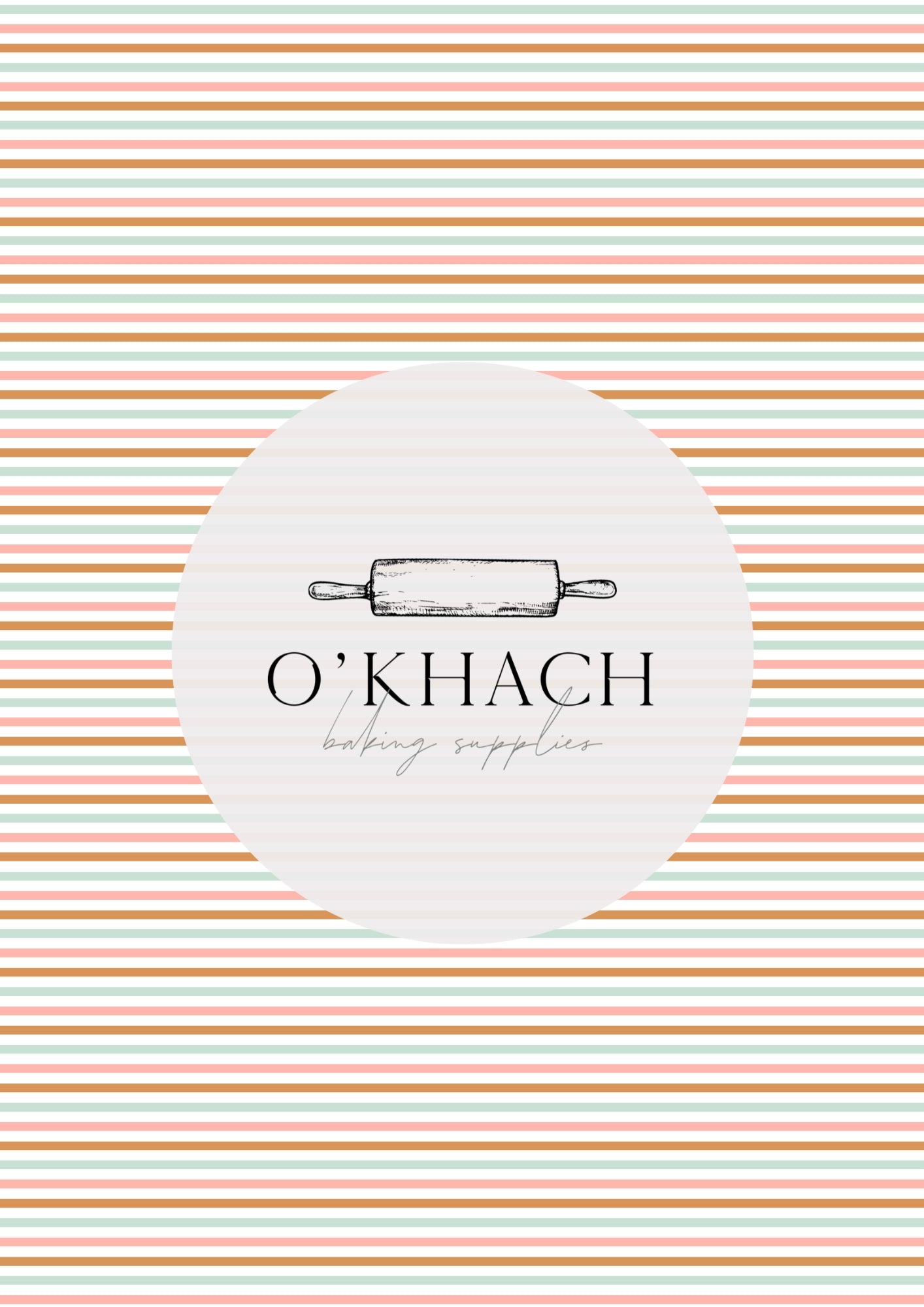 Retro Happy Pattern No.4 - Edible Image - O'Khach Baking Supplies