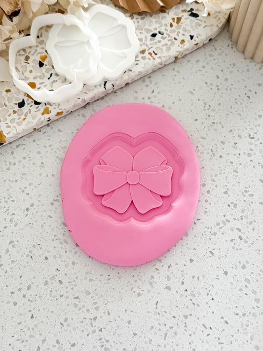 Rosette Bow Stamp & Cutter - Perfect for Fondant & Sugar Cookies