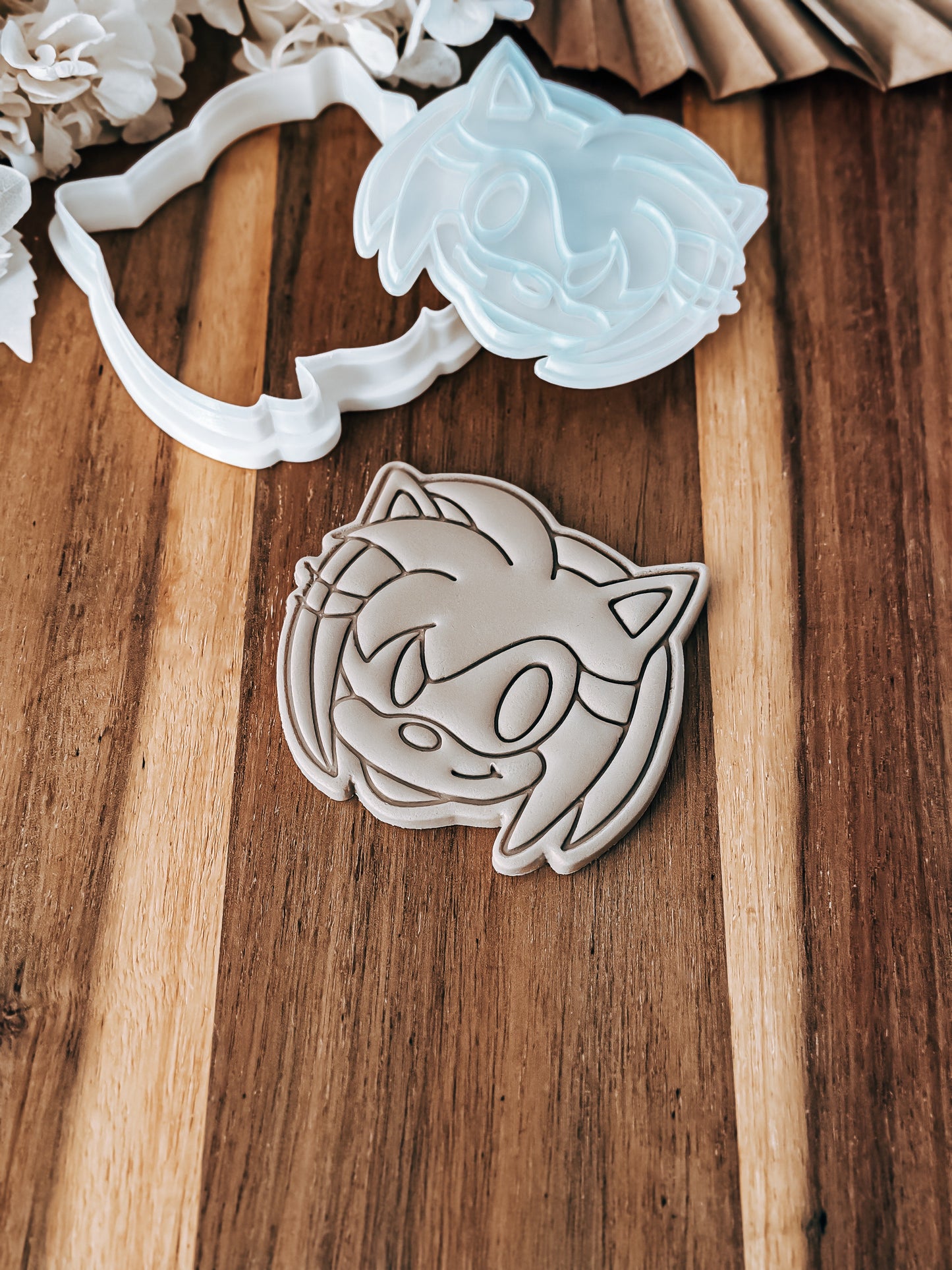 Rosy Hedgehog - Cookie Stamp and Cutter - Ideal for Fondant & Sugar Cookies