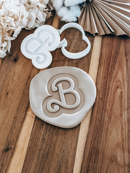 Signature B Monogram - Cookie Stamp & Cutter - Fondant & Sugar Cookies
