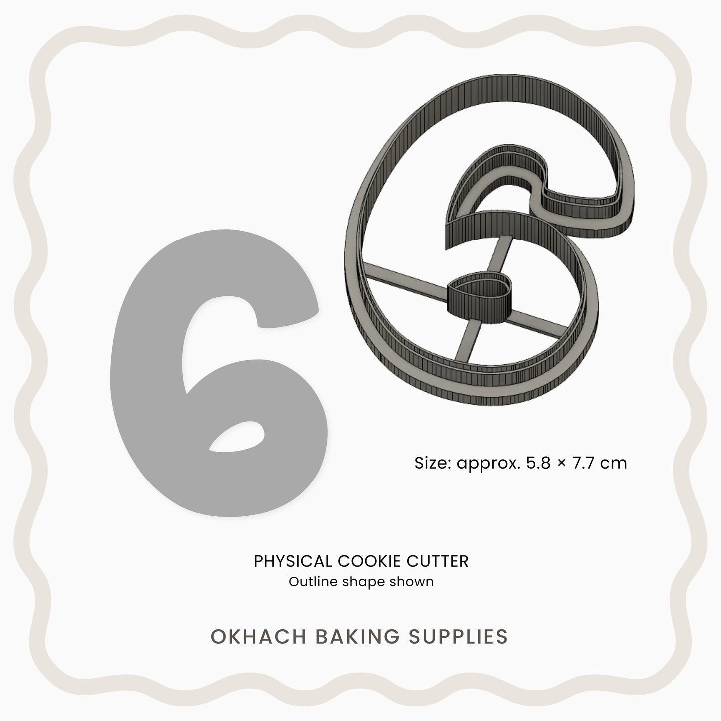 Numbers 0-9 (Caterpillar) - Cookie Cutter