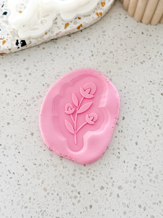 Spring Tulip Stamp & Cutter - Perfect for Fondant & Sugar Cookies