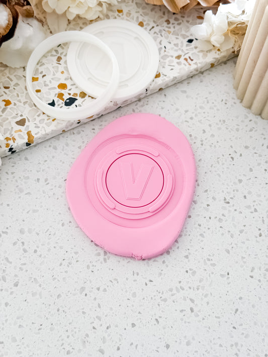  V-Bucks Coin Stamp & Cutter - Perfect for Fondant & Sugar Cookies
