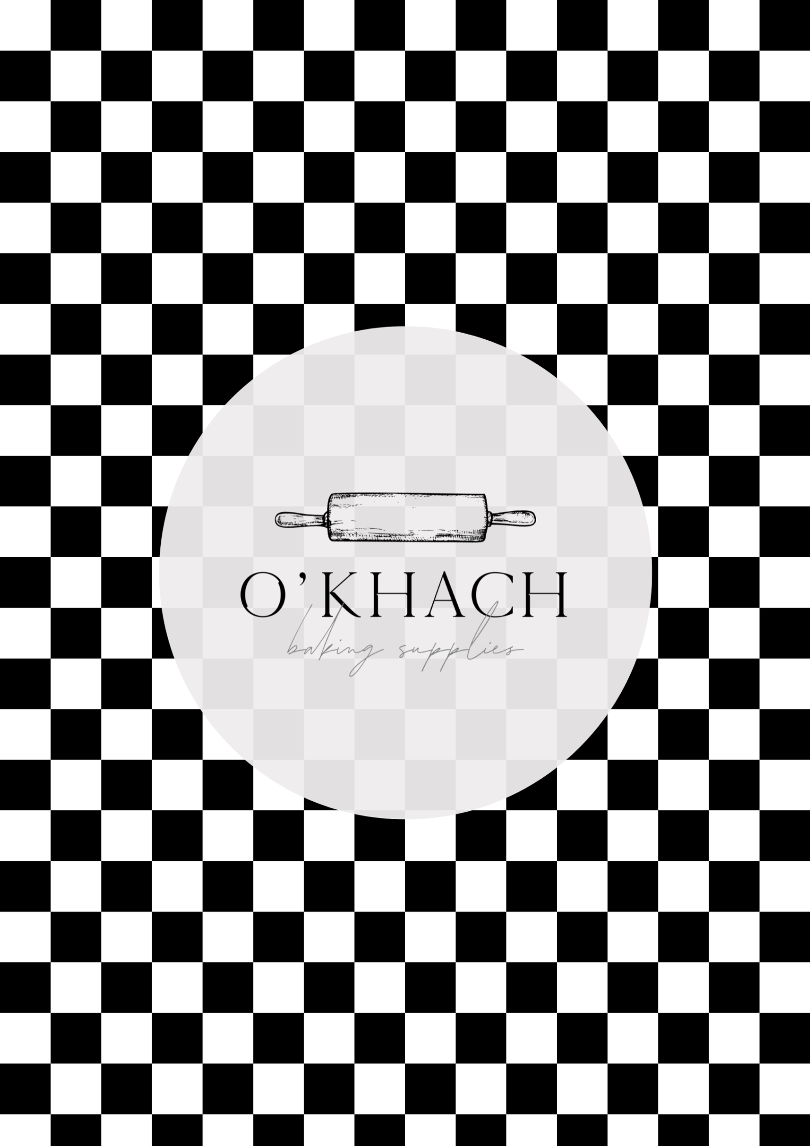 Checkerboard Pattern 2 - Edible Image - Premium Edible Image from O'Khach Baking Supplies - Just $16.99! Shop now at O'Khach Baking Supplies