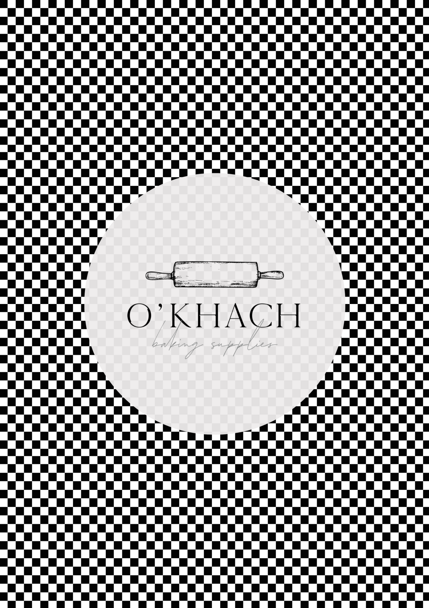 Checkerboard Pattern 3 - Edible Image - Premium Edible Image from O'Khach Baking Supplies - Just $16.99! Shop now at O'Khach Baking Supplies