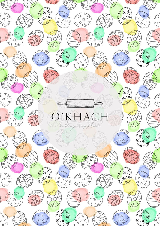 Easter Pattern No.48 - Digital Edible Image for Cakes & Cookies