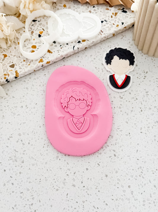 Wizard Boy Stamp & Cutter - Perfect for Fondant & Sugar Cookies