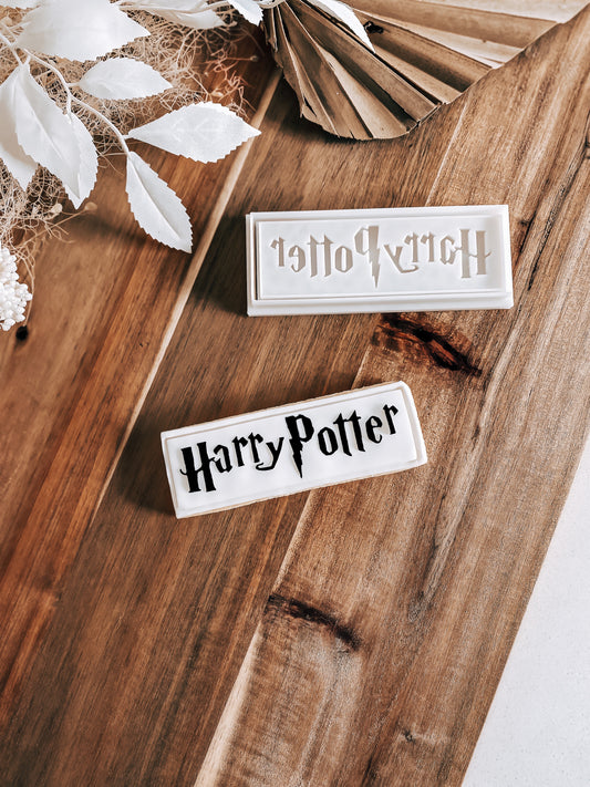 Wizard Font Script - Cookie Stamp and Cutter - Fondant & Sugar Cookies