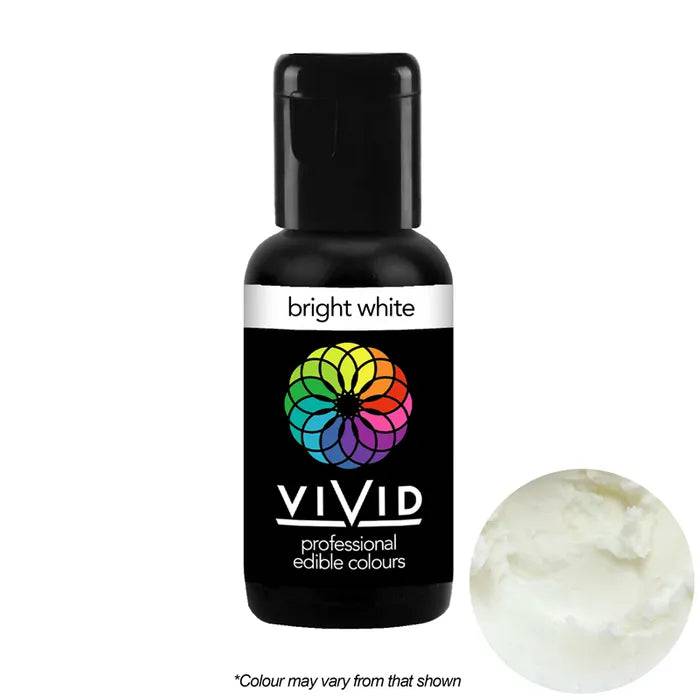 Bright White - Gel Colour 21g | Vivid Professional - O'Khach Baking Supplies