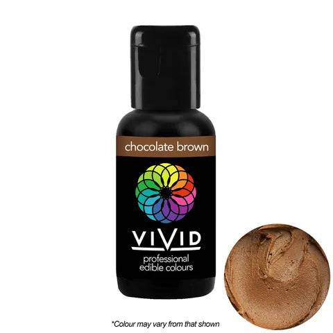 Chocolate Brown - Gel Colour 21g | Vivid Professional - O'Khach Baking Supplies