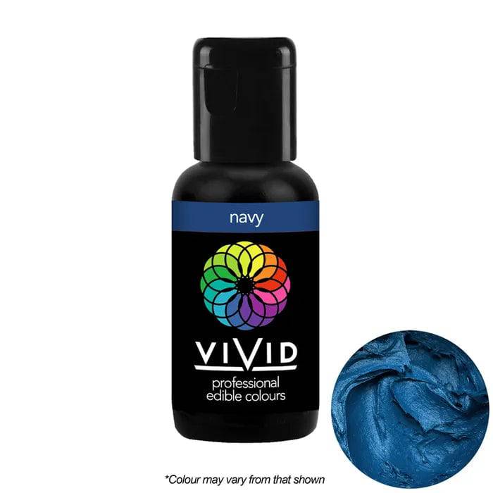 Navy - Gel Colour 21g | Vivid Professional - O'Khach Baking Supplies