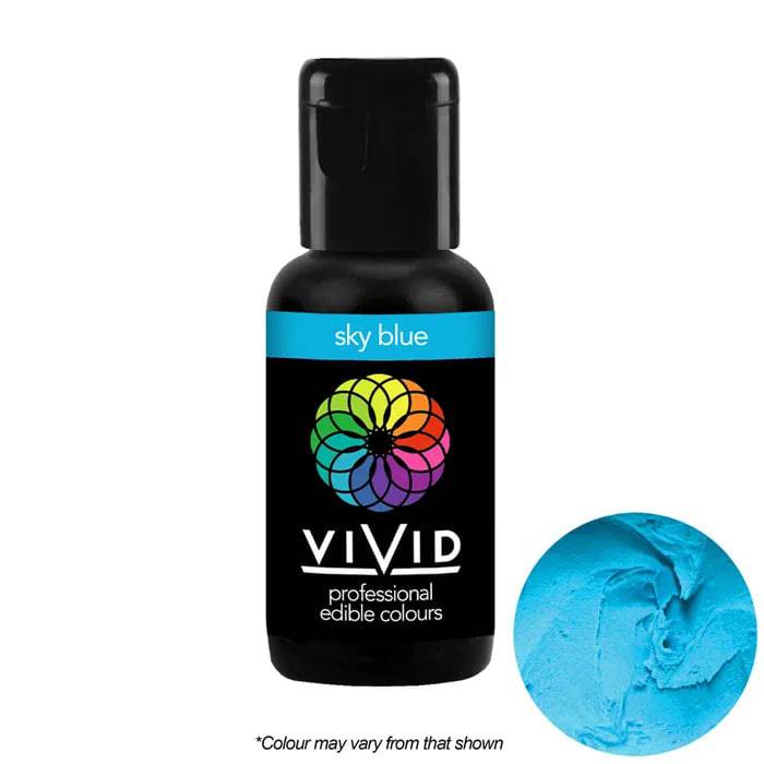 Sky Blue - Gel Colour 21g | Vivid Professional - O'Khach Baking Supplies