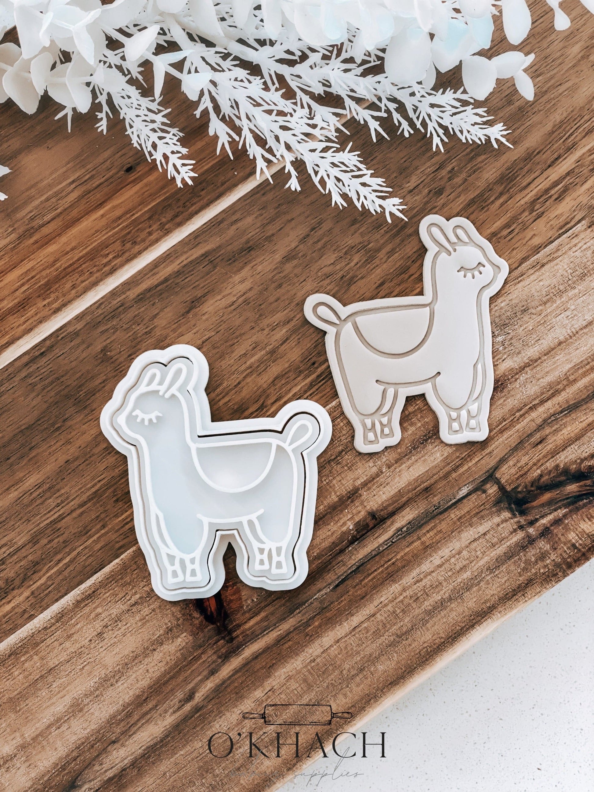 Alpaca Cookie Cutter and Stamp - O'Khach Baking Supplies