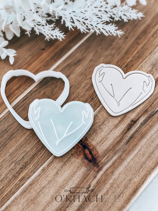 Arms Love Cookie Stamp and Cutter - O'Khach Baking Supplies