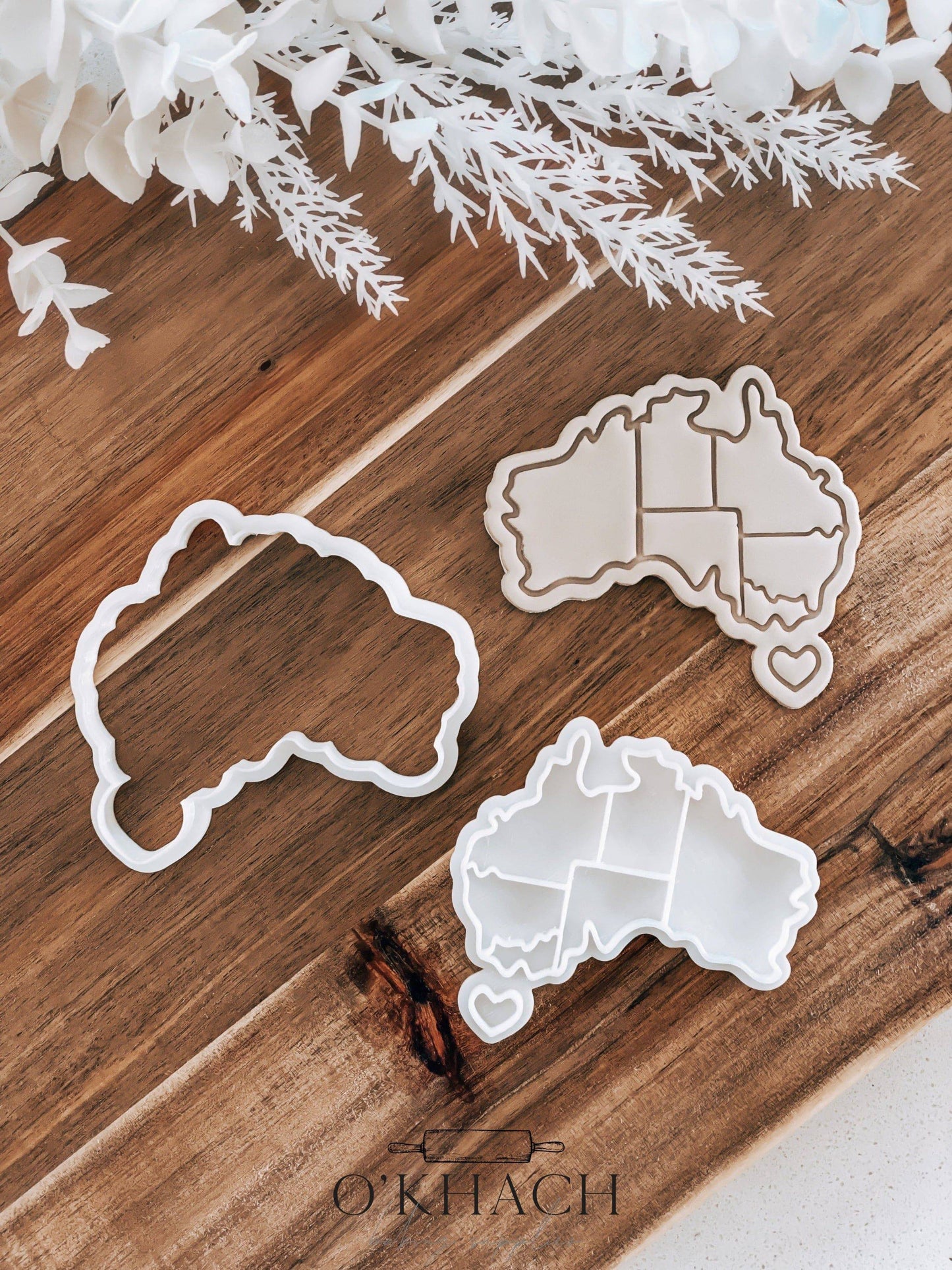 Australia Cookie Stamp and Cutter - O'Khach Baking Supplies