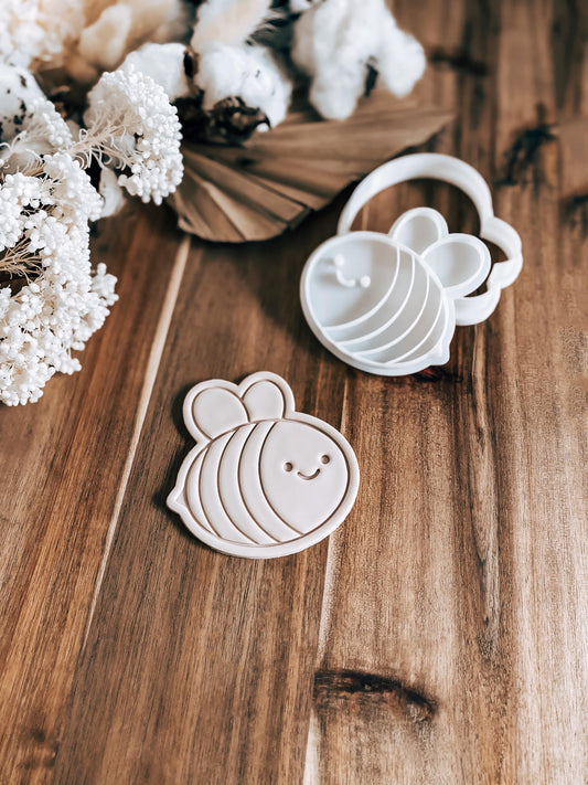 Bee - Cookie Stamp and Cutter - Ideal for Fondant & Sugar Cookies