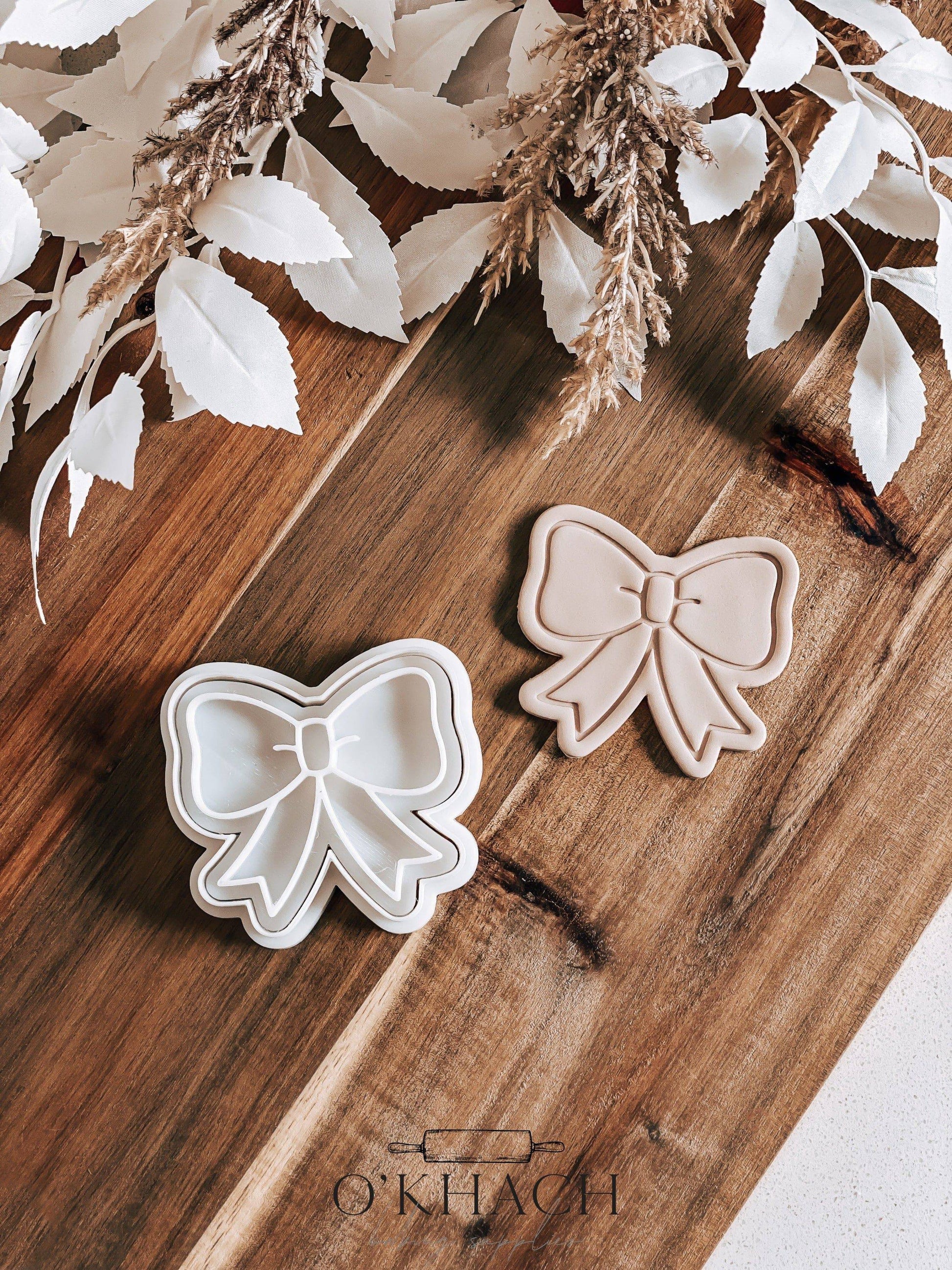 Bow - Cookie Stamp & Cutter - Fondant & Sugar Cookies