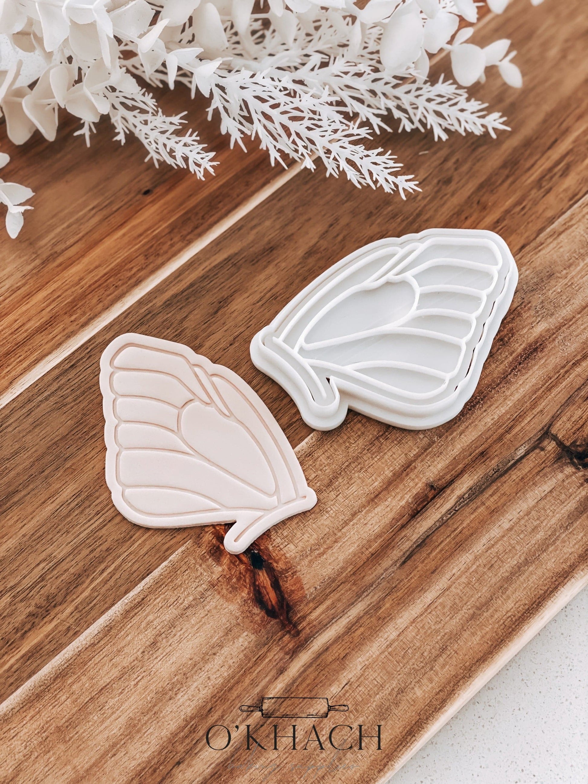 Butterfly Wing Cookie Stamp and Cutter - O'Khach Baking Supplies