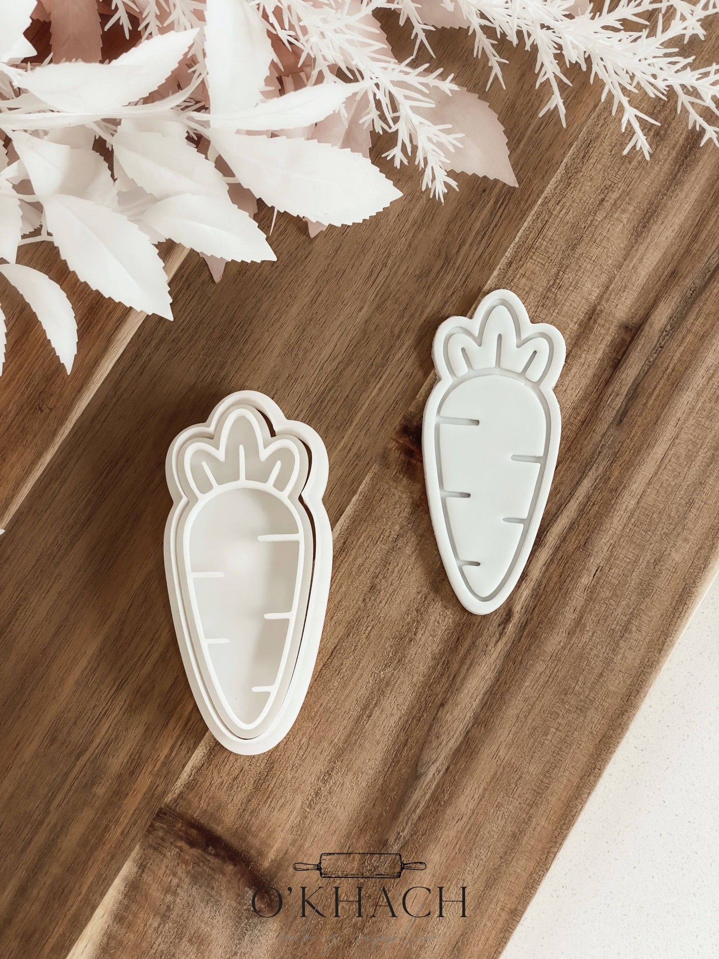 Carrot - Cookie Stamp and Cutter - Fondant & Sugar Cookies