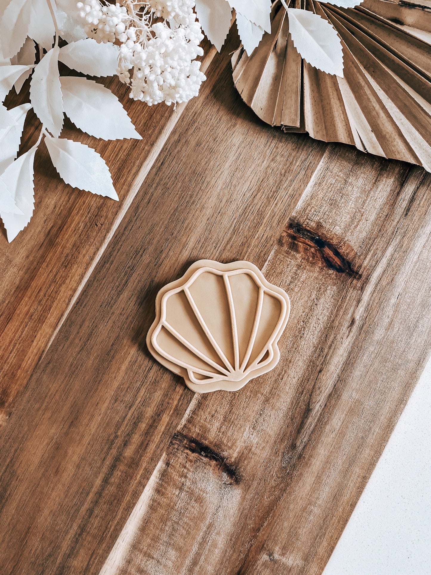 Clam Shell 'UP' Cookie Stamp and Cutter - O'Khach Baking Supplies