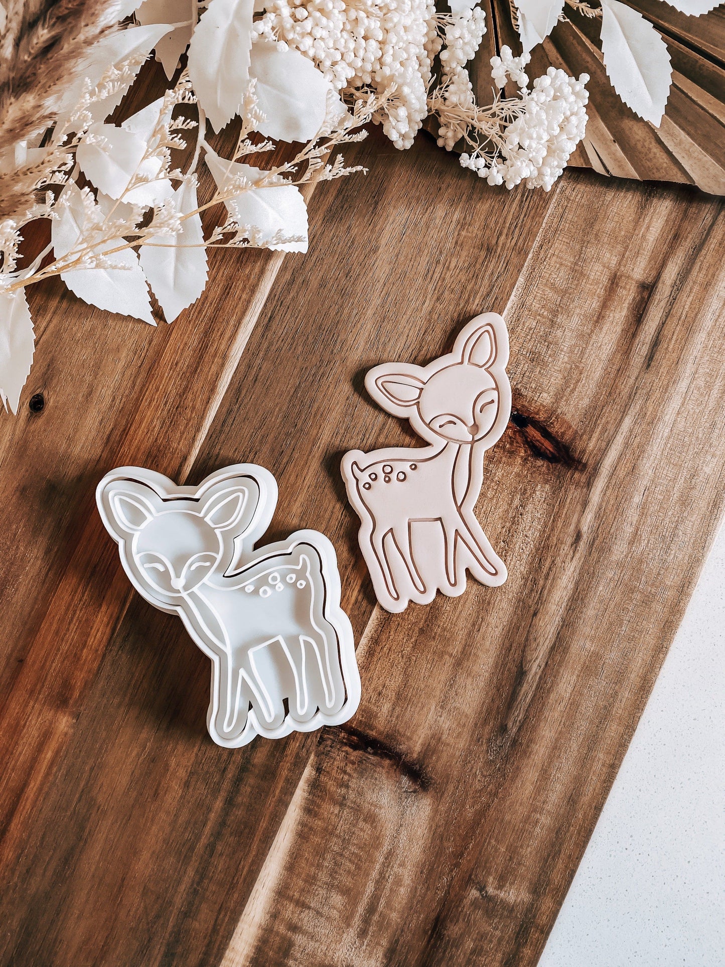 Deer Cookie Stamp and Cutter - O'Khach Baking Supplies