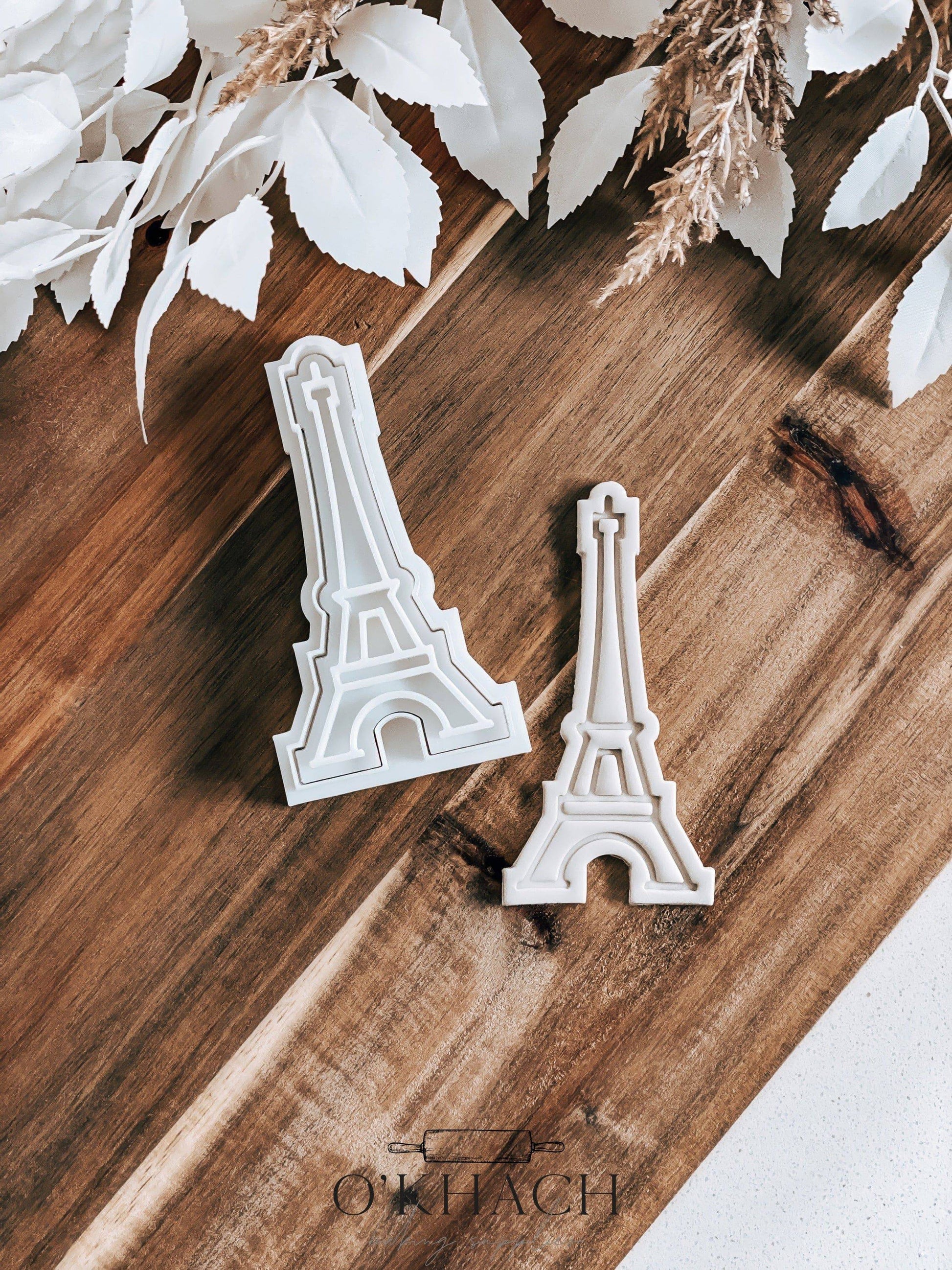 Eiffel Tower Cookie Stamp and Cutter - O'Khach Baking Supplies