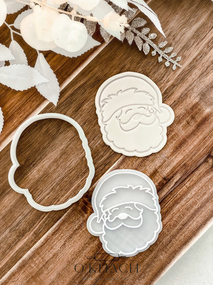 Father Christmas - Cookie Stamp and Cutter - Fondant & Sugar Cookies