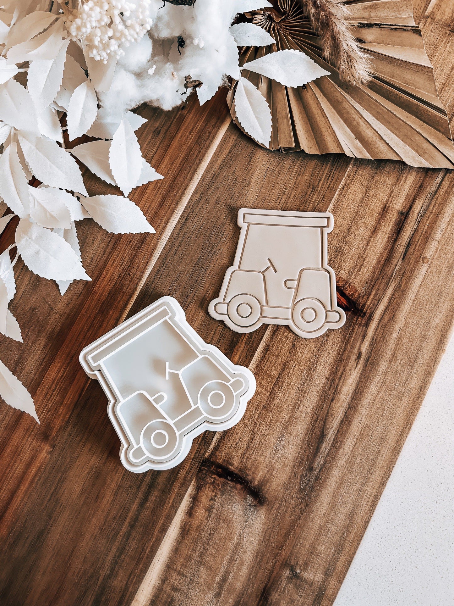 Golf Cart Cookie Stamp and Cutter - O'Khach Baking Supplies