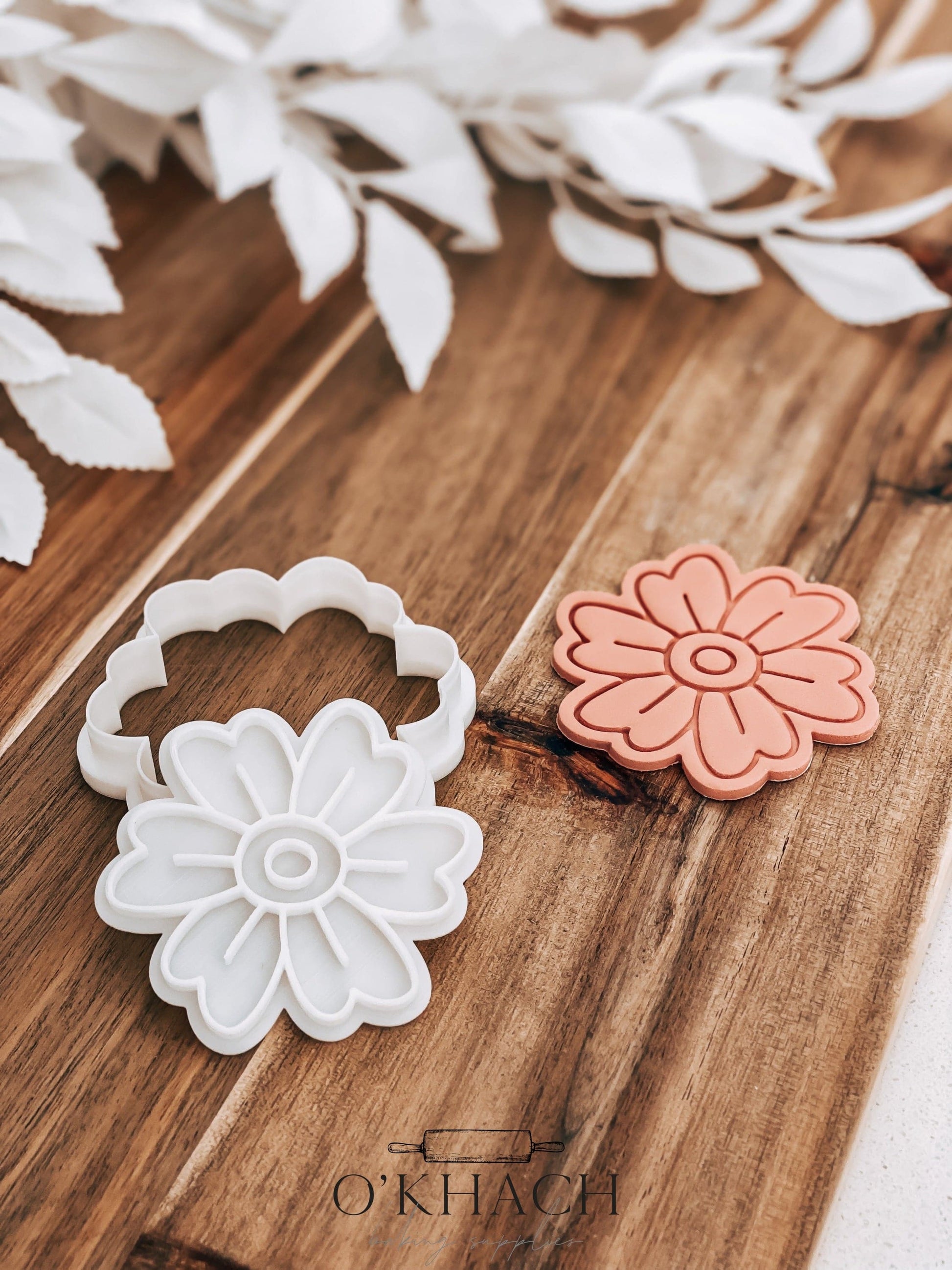 Jasmine Flower Cookie Stamp and Cutter - O'Khach Baking Supplies