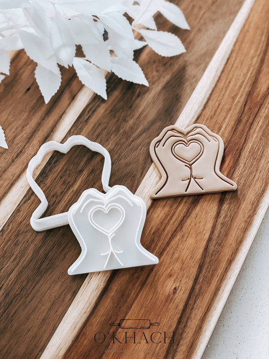 Love hands Stamp & Cutter - O'Khach Baking Supplies