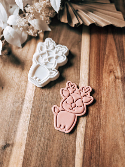 Mr Fawn - Cookie Stamp and Cutter - Fondant & Sugar Cookies