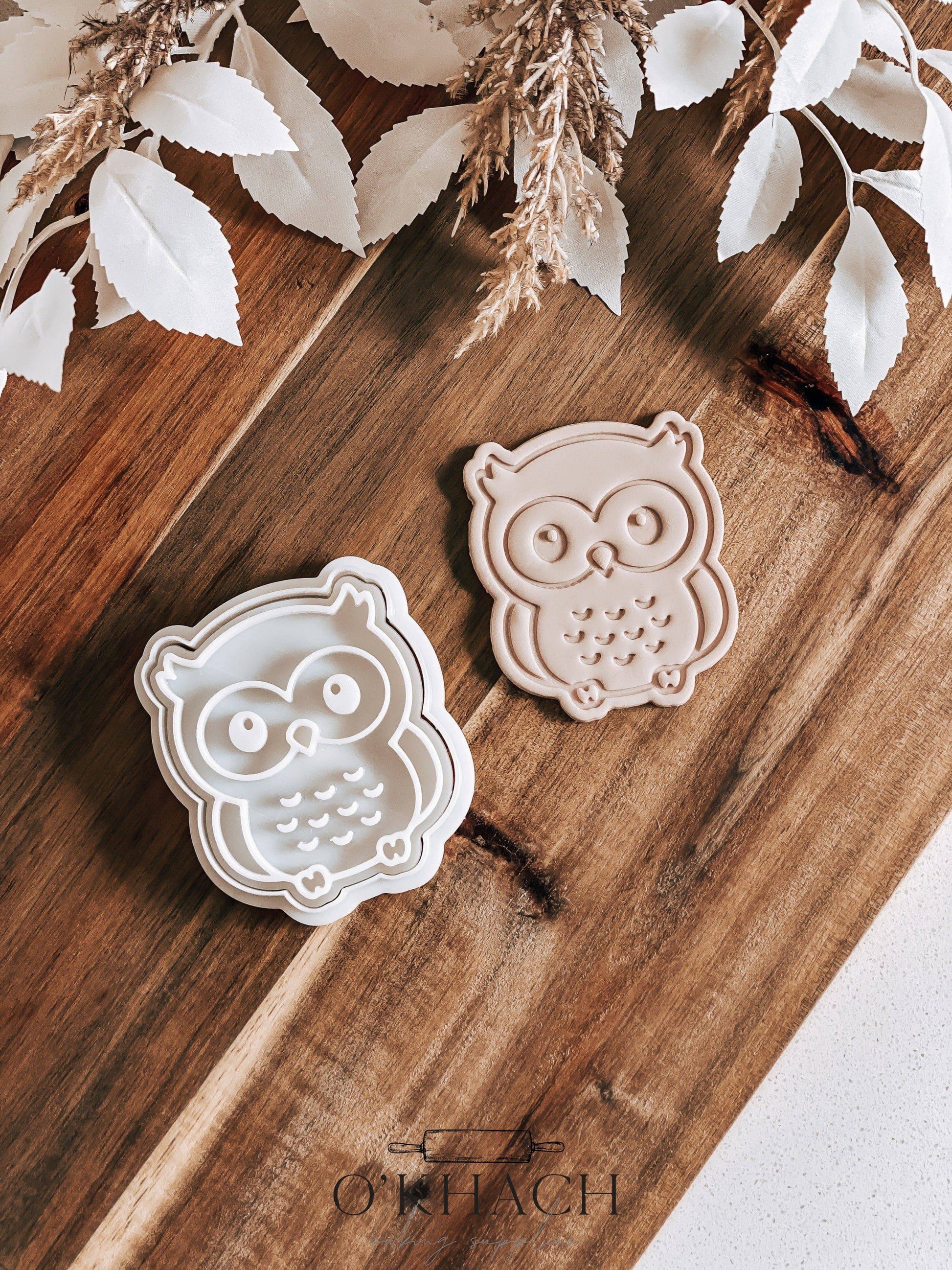 Owl Stamp and Cutter - O'Khach Baking Supplies