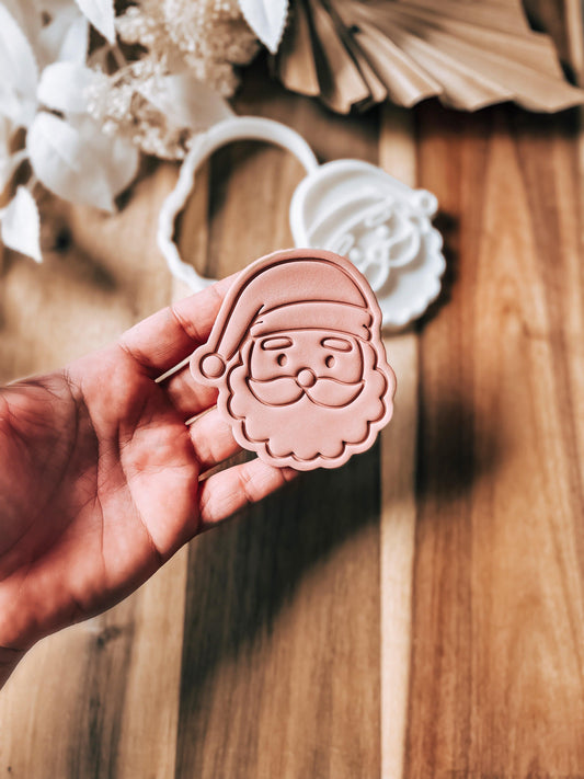 Santa Claus - Cookie Stamp and Cutter - Fondant & Sugar Cookies