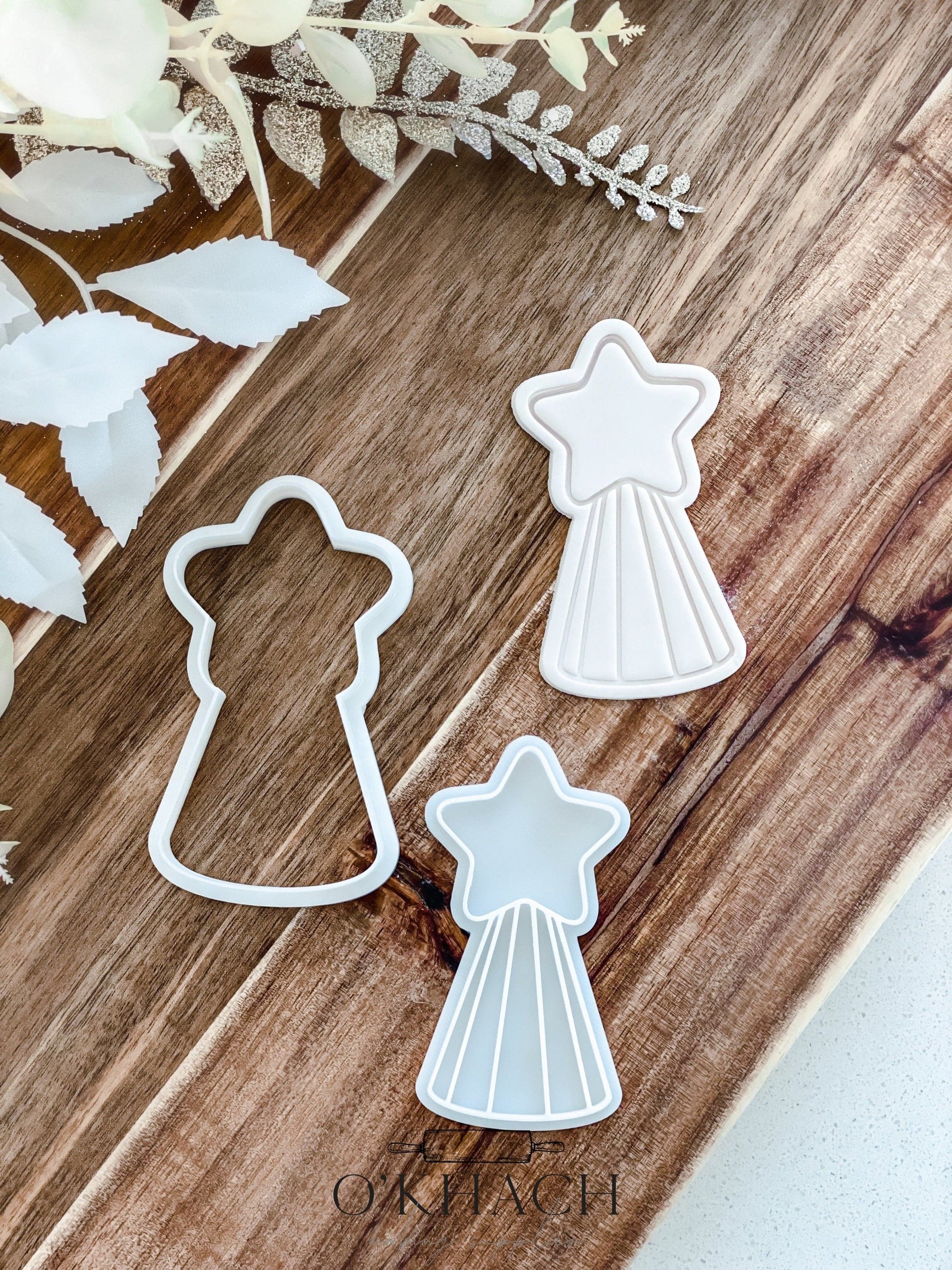 Star Topper - Cookie Stamp and Cutter - Fondant & Sugar Cookies