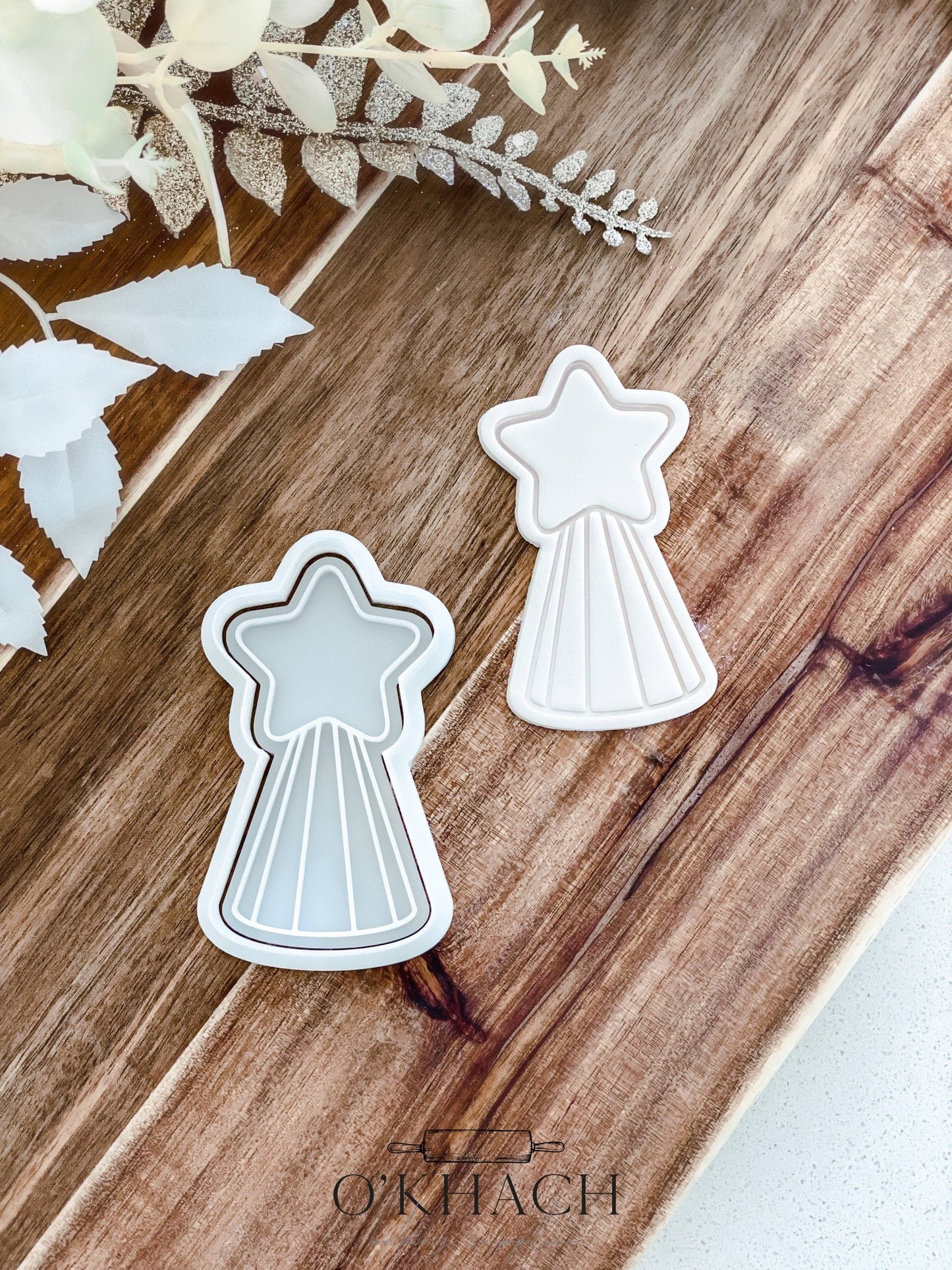 Star Topper - Cookie Stamp and Cutter - Fondant & Sugar Cookies