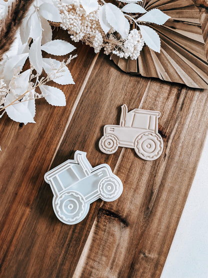 Tractor - Cookie Stamp and Cutter - Ideal for Fondant & Sugar Cookies